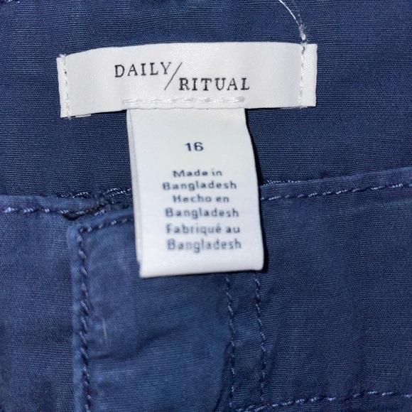 Daily Ritual Deep Blue Trousers - Picture 3 of 4